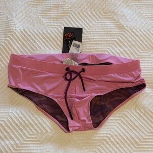 Clever Men's Pink Swim Briefs - XL